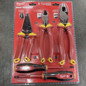 Milwaukee Werkzeug 48-22-2215 5-tlg. 1000V isoliertes Handwerkzeug-Set (Beschreibung lesen)