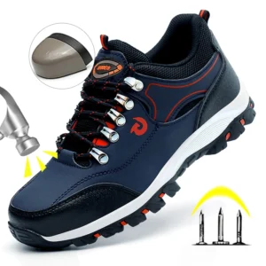 Steel Toe Cap Shoes For Men Protective Shoes Work Boots Puncture Proof Safety Shoes Men Work Shoes Sneakers Construction Shoes - AliExpress