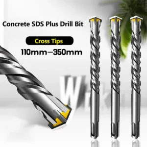 Cross Tips 4 Cutters Concrete SDS Plus Drill Hammer