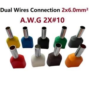 Copper Insulated Ferrules Cable Lug Dual Cables