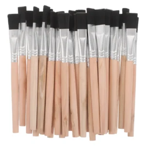 Flat Paint Brushes Wood Handle