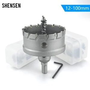 TCT Hole Saw Tungsten Carbide Tip Core Drill Bit Cutter