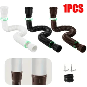 Pack Flexible Rain Gutter Downspout Extensions Drain