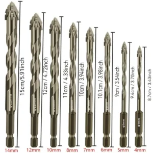 drill bit for tile drilling and concrete