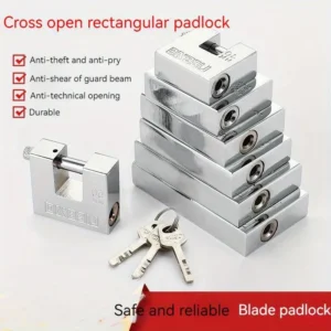 Padlock Security Safety Lock Antique Horizontal Opening
