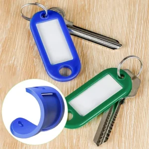 Colorful Plastic Keychain Tags