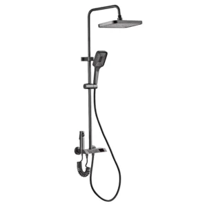 Full Copper Shower Set Household Bathroom Piano Button