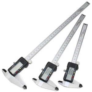 Electronic Digital Vernier Calipers Stainless Steel Micrometer Measuring Tools With LCD Screen