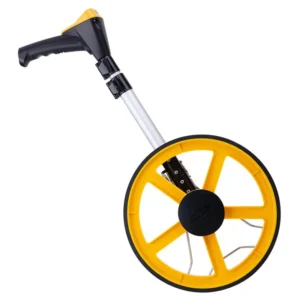 Wheeled rangefinder trolley measuring ruler