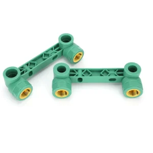 Double female thread elbow