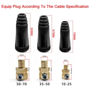 Electric Welding Pliers Welding Machine Cable With 10-25 35-50 Quick Plug Tig Welding Electrode Clamp Grounding Earth Wire Clamp