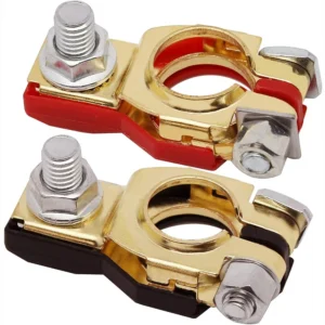 2Pcs Automotive Battery Terminal Wire Cable Clamp
