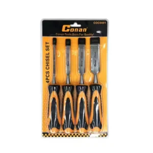 Plastic Handle Woodworking Chisel Set Chrome Vanadium Steel