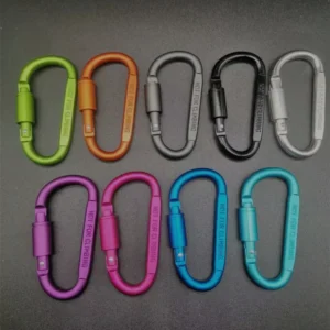 Aluminium Key chain with Lock Safety Buckle