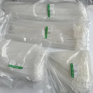Self-locking plastic nylon tie 500/250Pcs 500mm White Zip wraps strap 300mm nylon cable tie set fastening ring Loop Wire Wrap