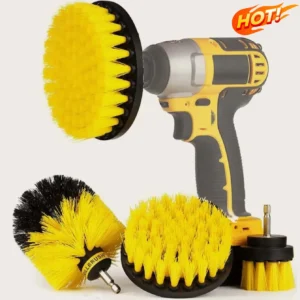 Scrubber Brush Drill Brush Kit Plastic Round Cleaning