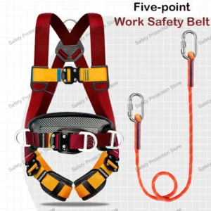 High Altitude Work Safety Harness Full Body Five-point Safety Belt Rop