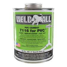 Weld all pvc cement